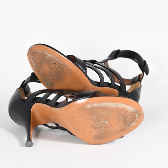 Givenchy Black Leather Kali Strappy Sandals, Size 37 - Picture 14 of 15